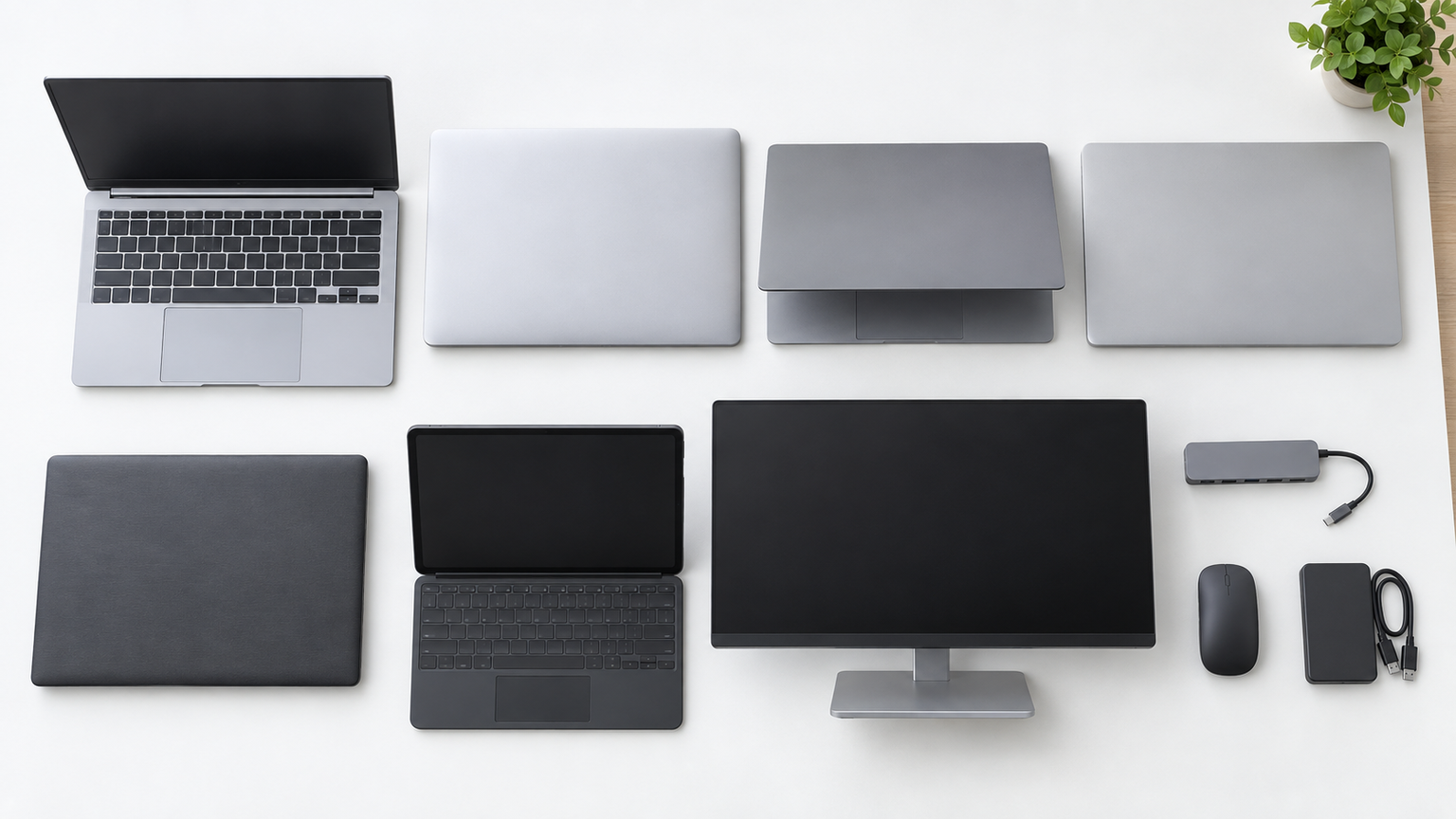MacBook本体（MacBookを選べばよかったという後悔・比較検討の対象。機種や仕様は未指定）4件と比較対象・関連用品6件を比較