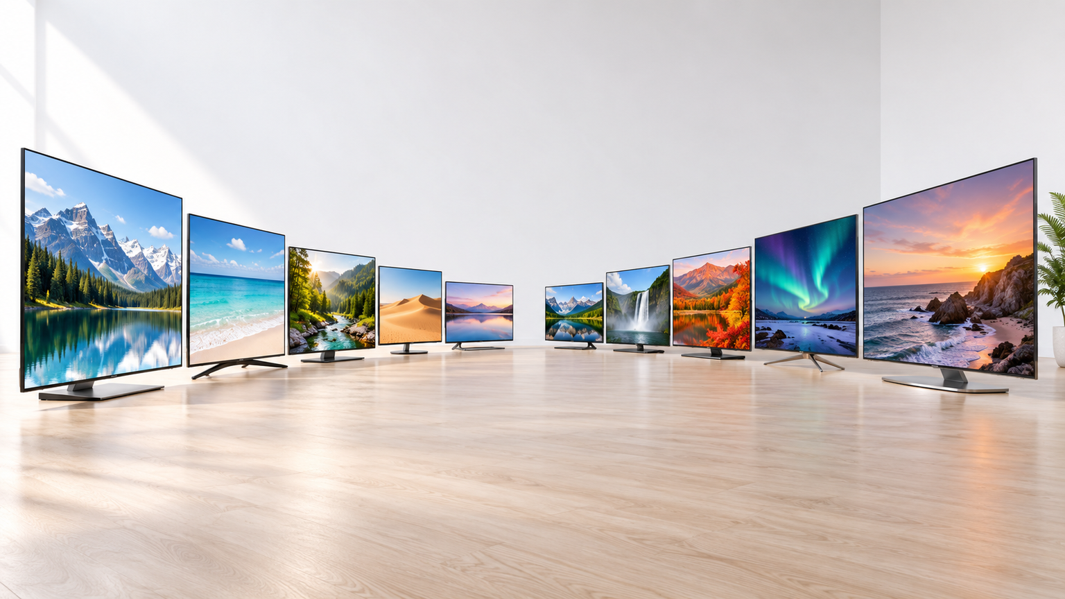 主要メーカーのテレビ製品例10機種を比較