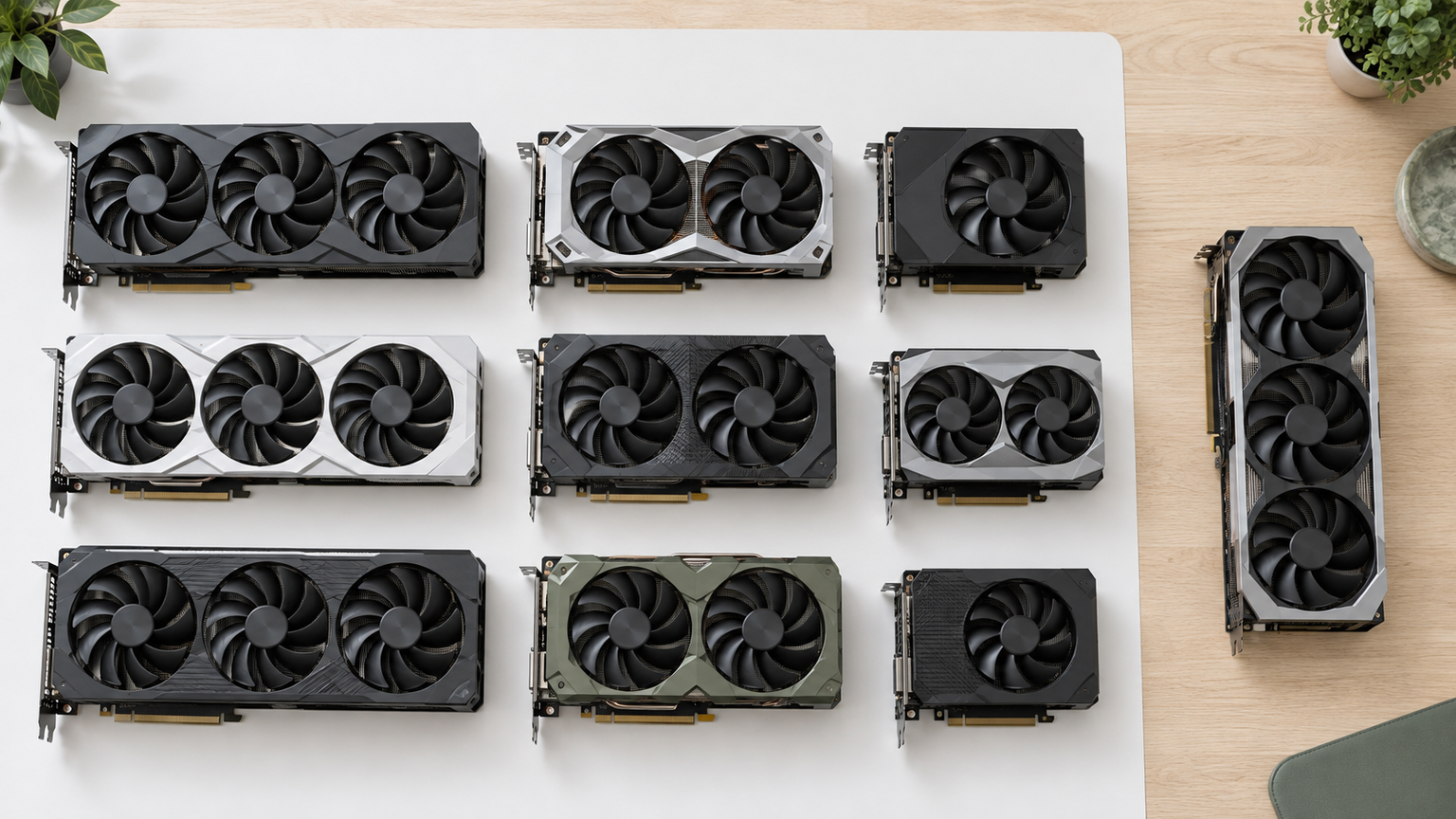 Radeon RX 7800 XTまたはGeForce RTX 4070を搭載したグラフィックボード9件と比較対象1件を比較