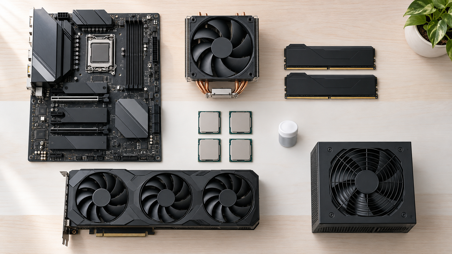 AMD Ryzen 7 5700X3DまたはAMD Ryzen 7 5800X3Dのデスクトップ向けCPU4件と比較対象・関連用品6件を比較