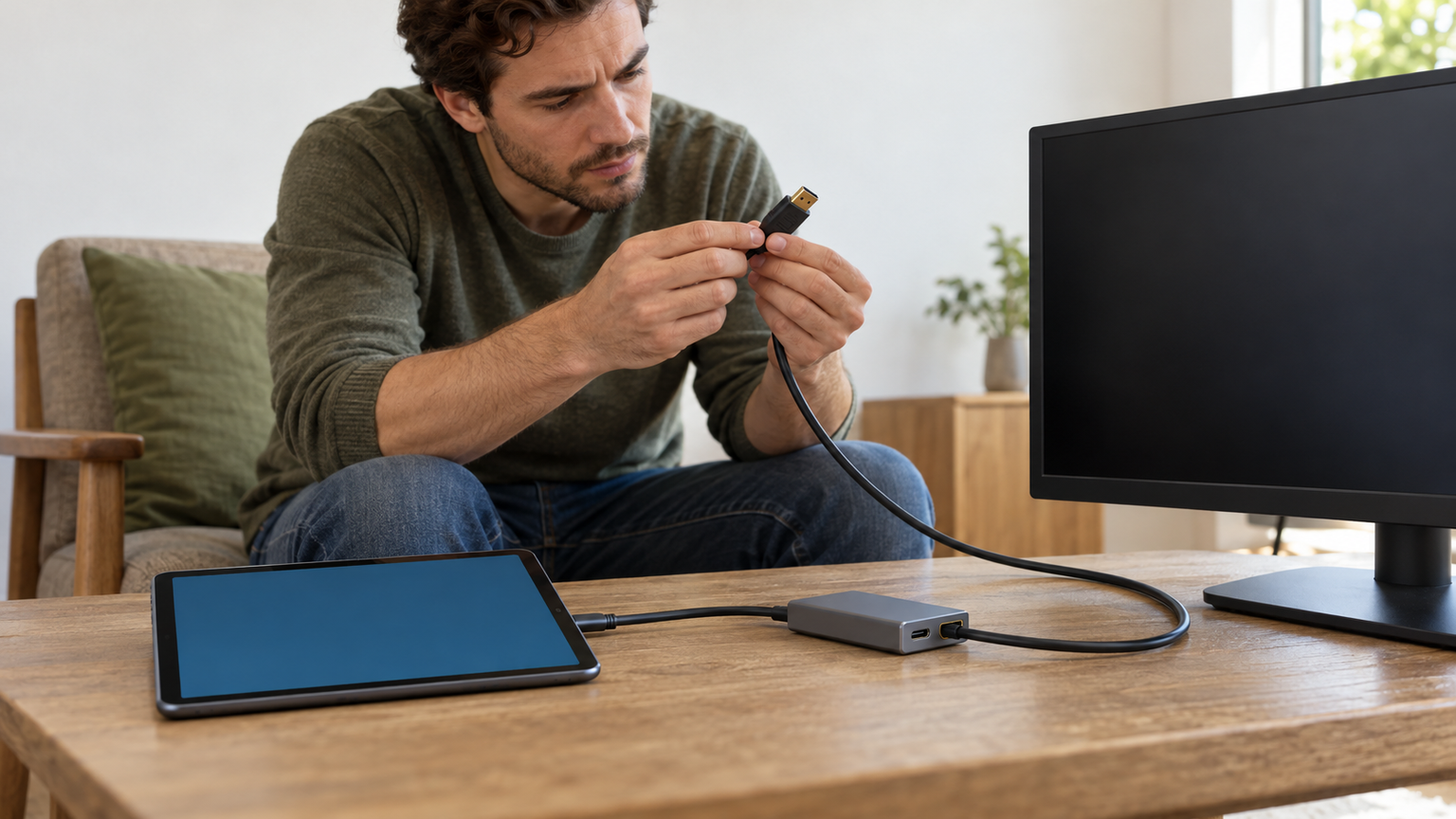 タブレットのモニター出力ができない原因と対処法