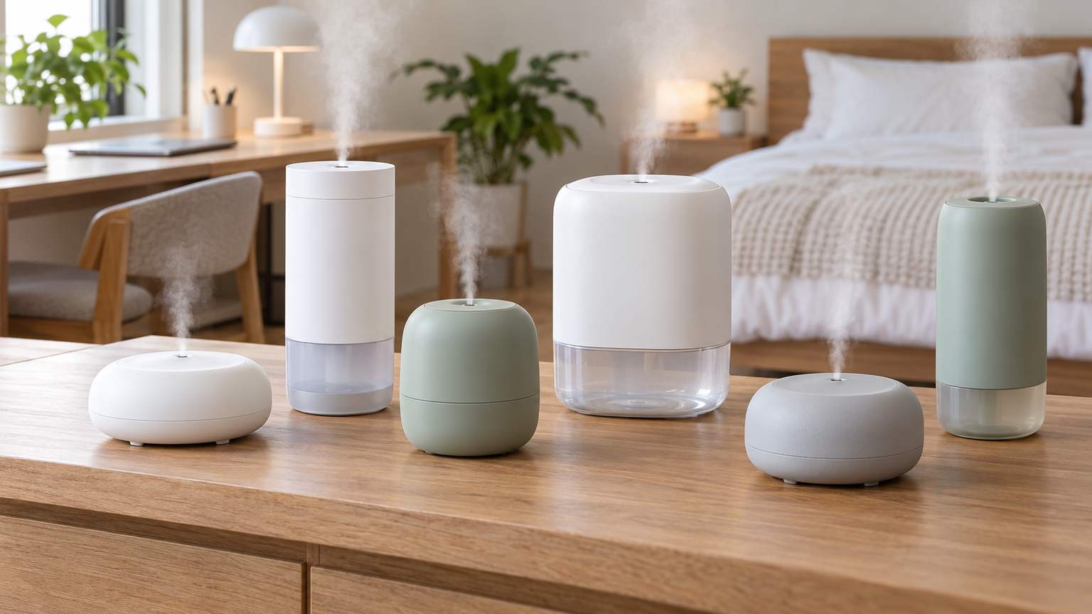デスクや寝室で使えるポータブル加湿器10選