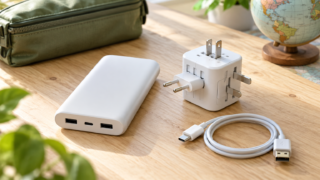 海外でモバイルバッテリーを使う際の電圧と変圧器の確認方法