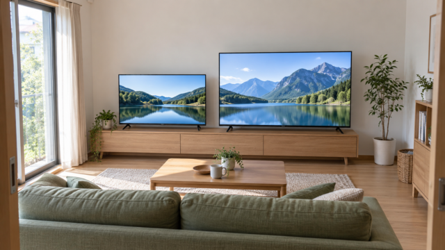 6畳なら55インチと65インチのどっち？テレビサイズの選び方