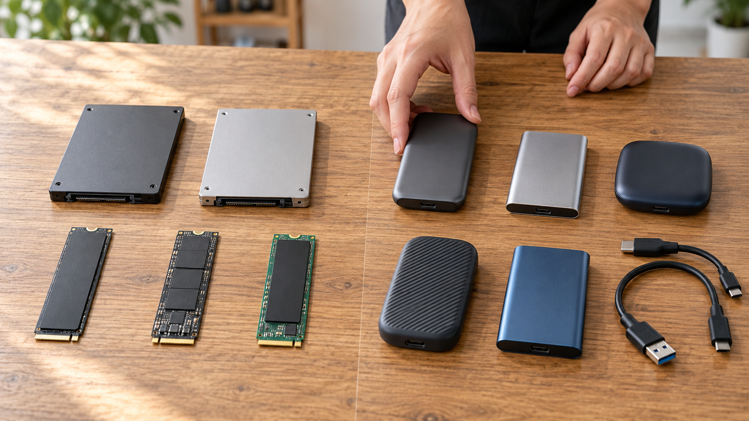 Kingston製品を含む内蔵・外付けSSD10製品を比較