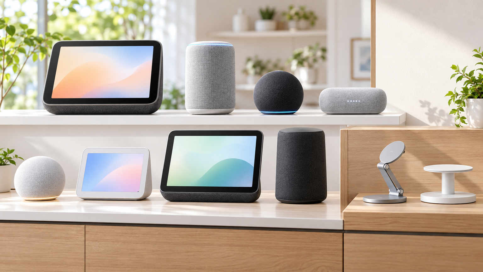 Echoシリーズ8製品と設置用スタンド2製品を比較
