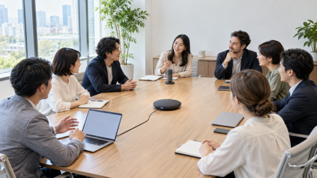 大人数のWeb会議におすすめのマイクは？集音範囲と接続方法で比較