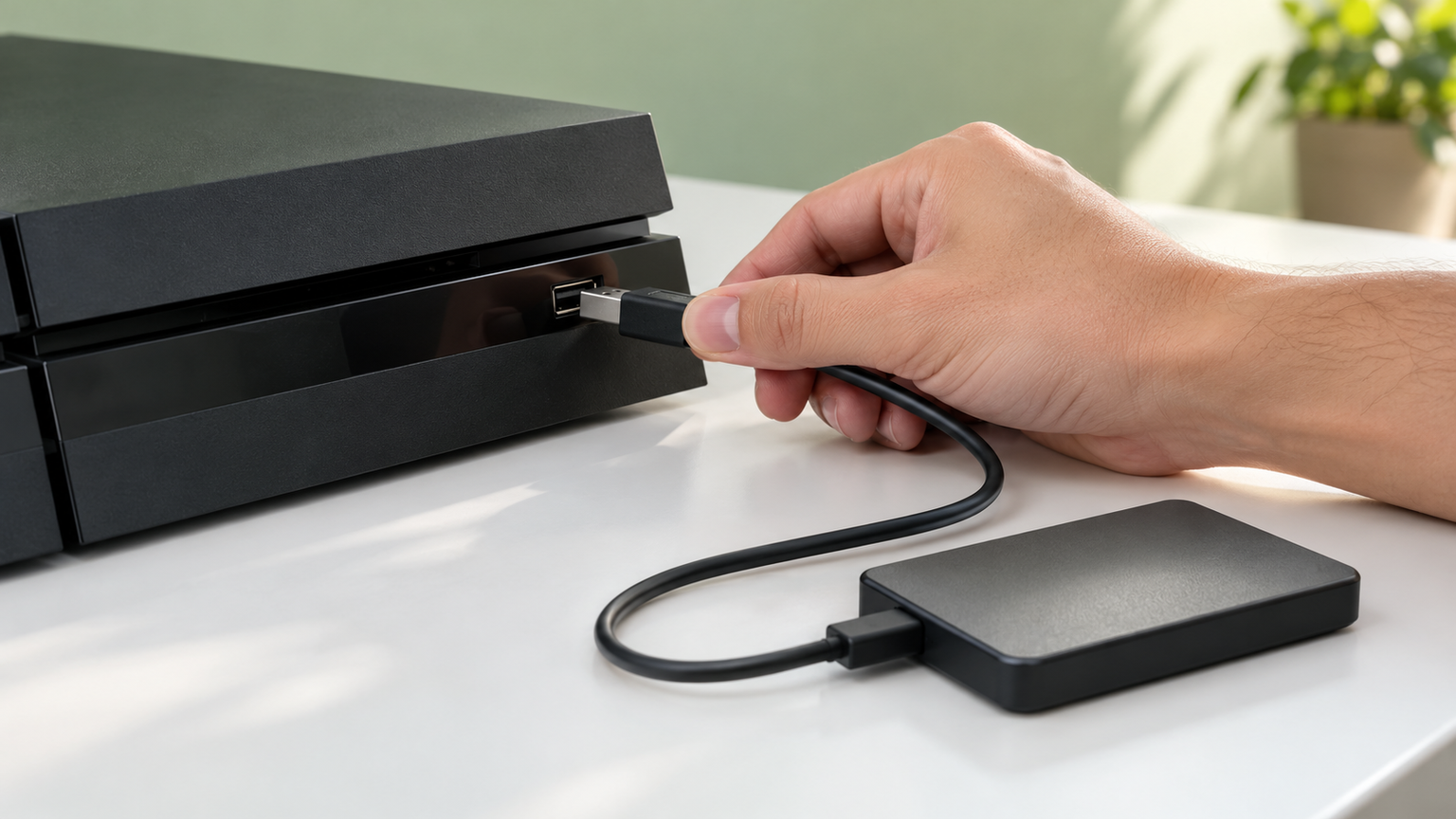 PS4へSSDを外付けする手順と認識されないときの確認点