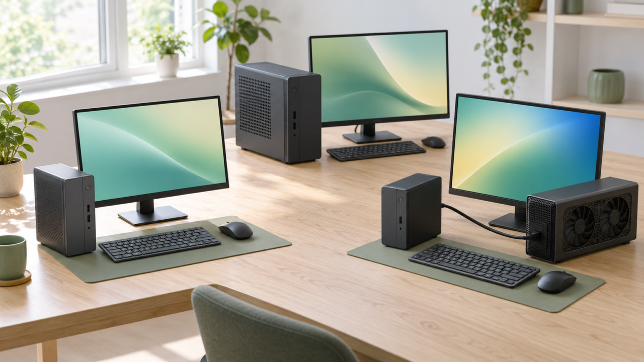 ミニPCのグラボは内蔵・専用・外付けのどれを選ぶ？接続条件とおすすめ機種
