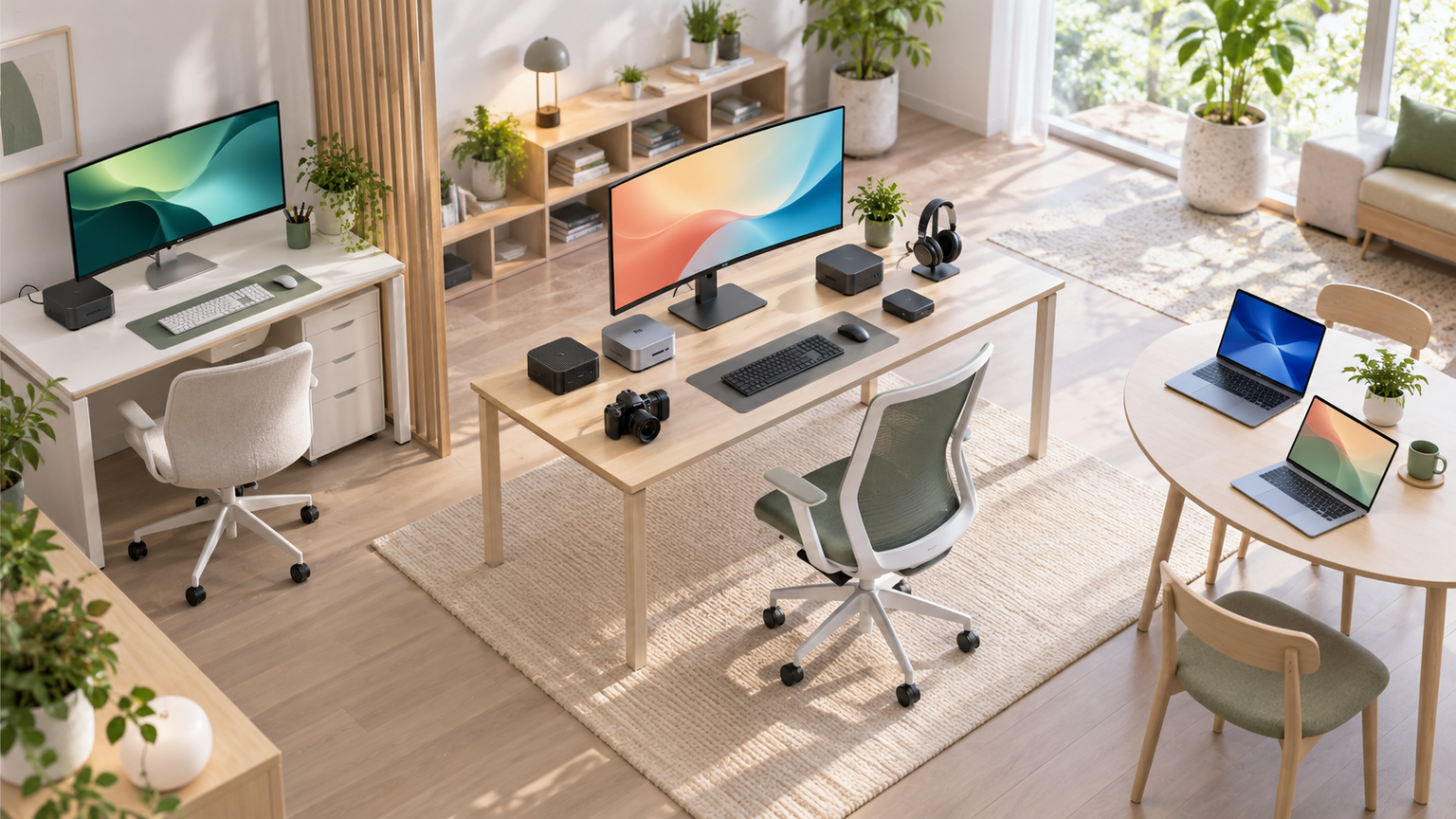 ミニPC7台とノートPC3台を用途別に比較