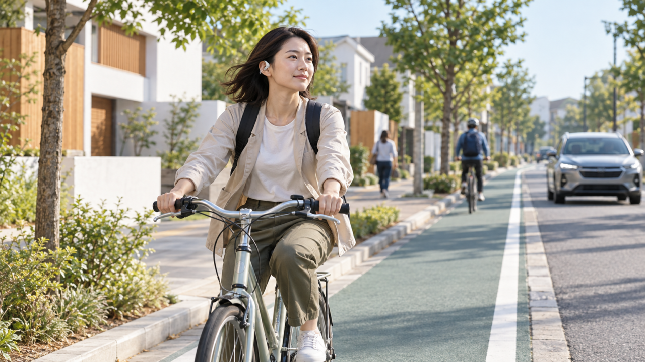 自転車でイヤホンの外音取り込みは違反？安全な選び方と注意点