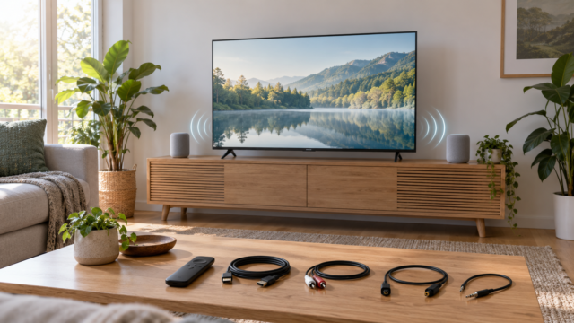アレクサをテレビのスピーカーとして使う方法と接続条件・選び方