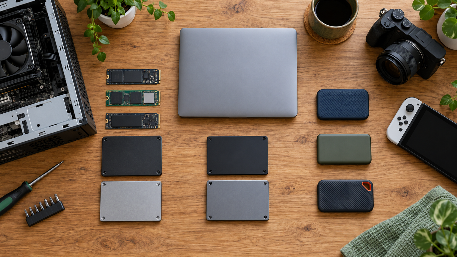 内蔵・外付けSSD10製品を用途別に比較
