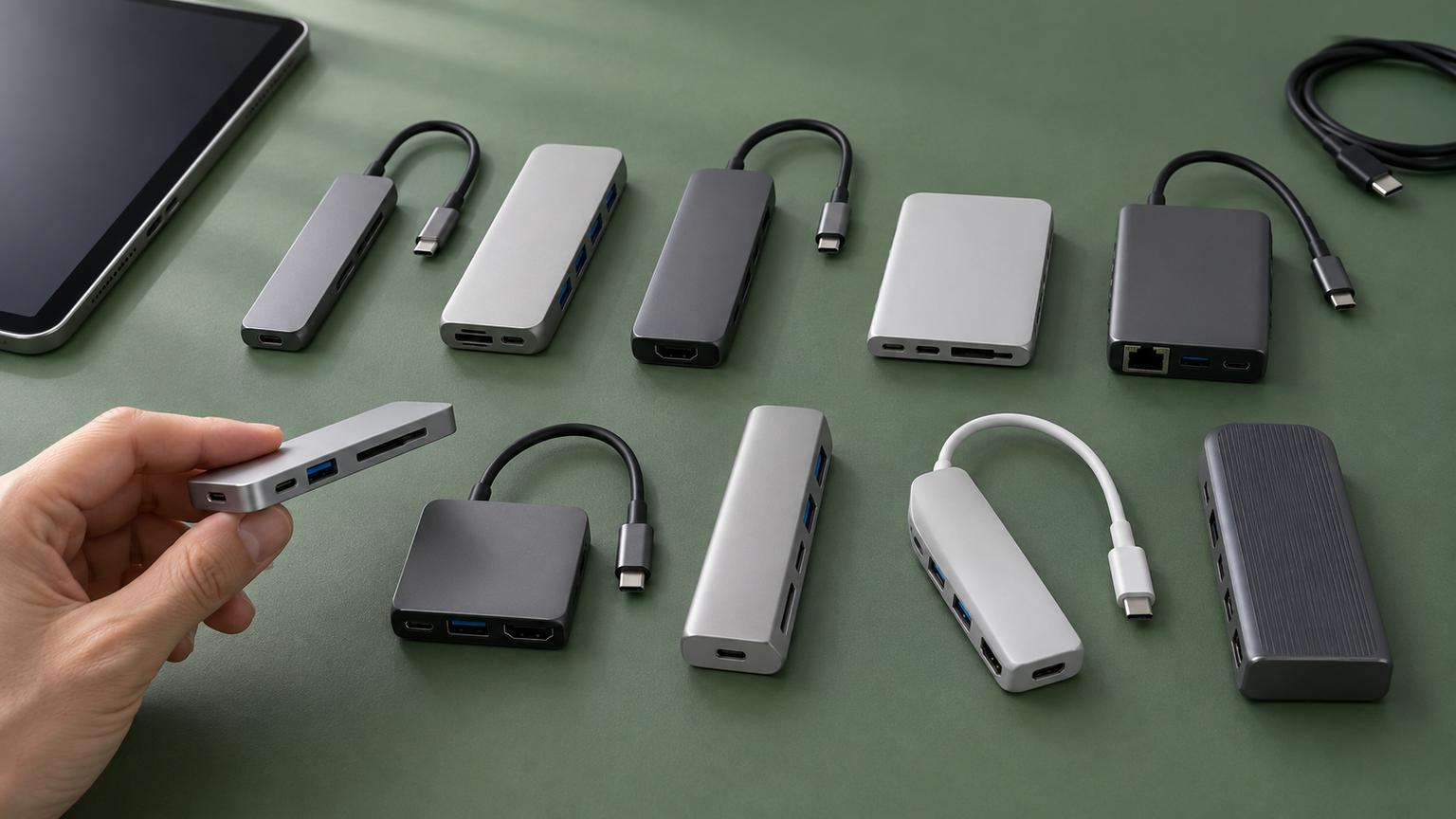 iPadで検討できるUSB-Cハブ10製品を比較
