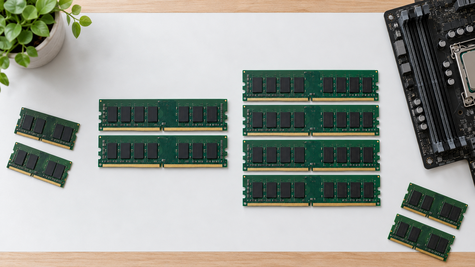 16GB・32GBのPCメモリ候補と役割の異なる製品を比較