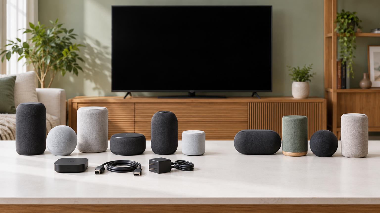 テレビの音声出力用スピーカーとして利用できることが取得済み情報で確認できるAlexa搭載Echoデバイス（対応するFire TVなど必要機器・条件を含む）6件と比較対象4件を比較