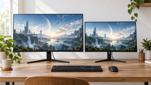 ゲーミングモニターの27インチは大きい？24インチとの違いと選び方