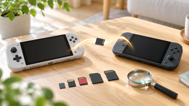 SwitchのSDカードを別の本体で使う方法は？移行前の確認点と候補を比較