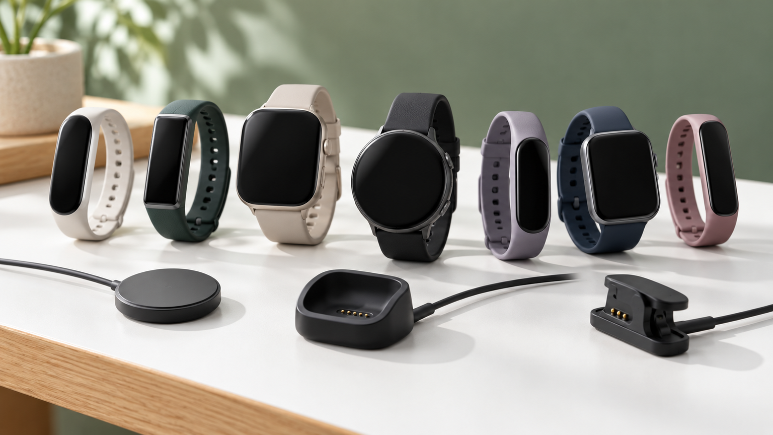 Fitbit端末7件と充電用品3件を比較