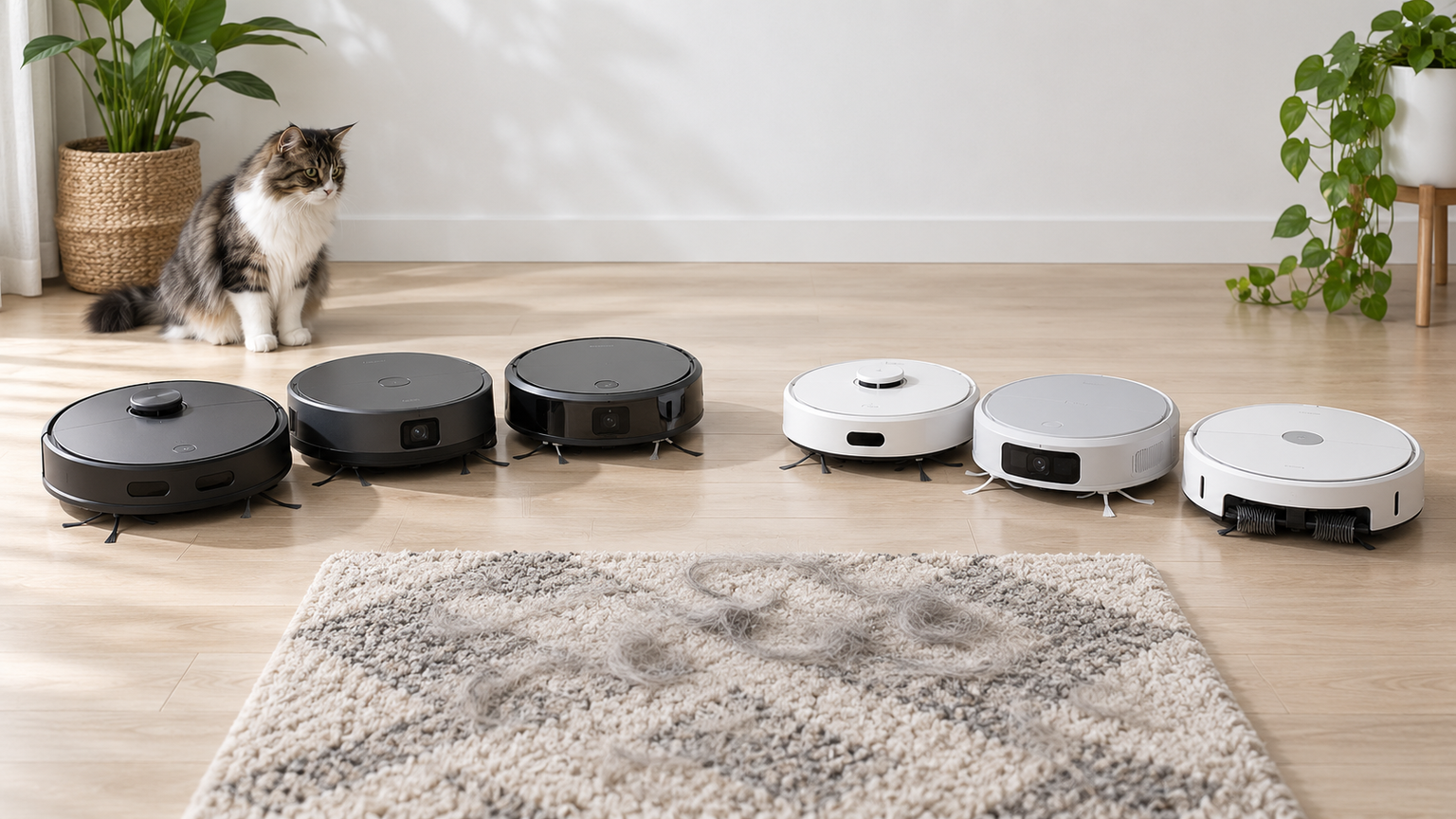 猫のいる家庭への適性を取得済みテキストで確認できる、アイロボットのルンバ本体4件と比較対象6件を比較
