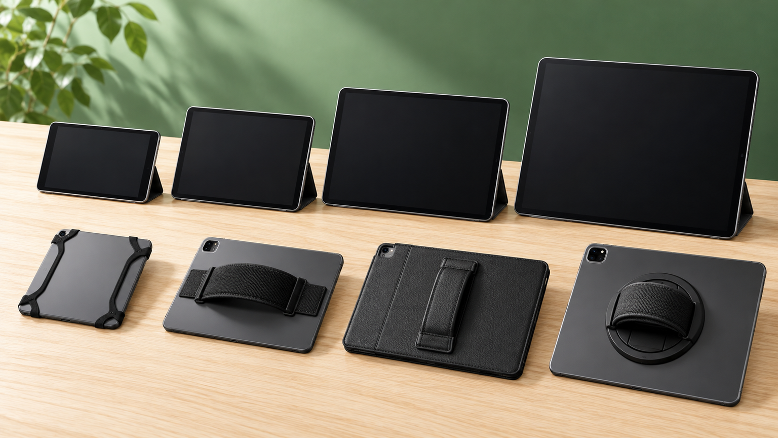 固定方式と対応サイズが異なるiPad手持ちバンド10選