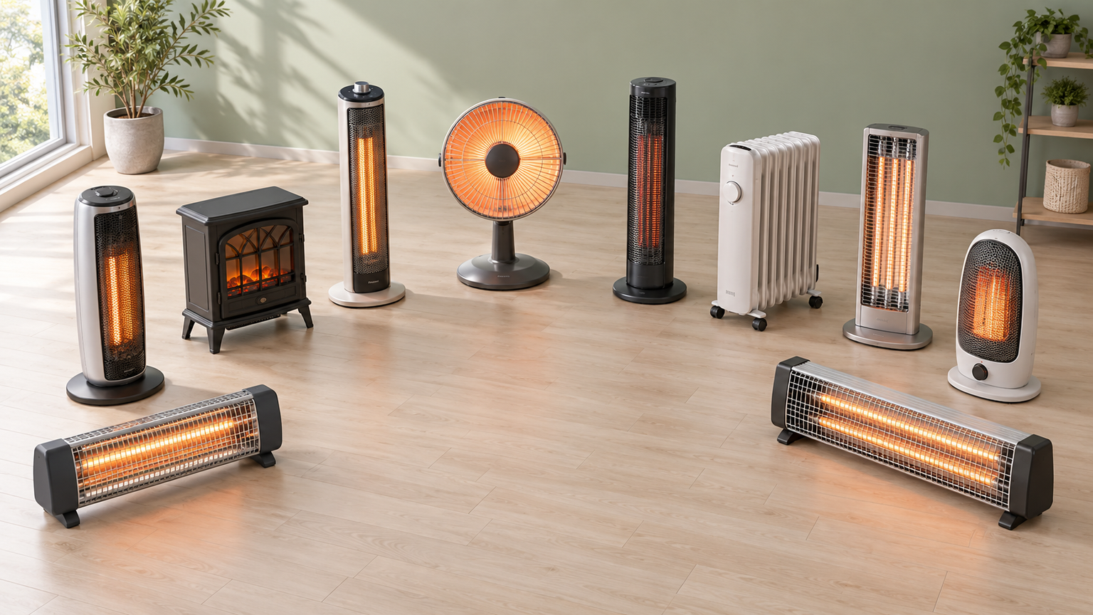 ハロゲン式・カーボン式・電気ストーブ10商品の比較